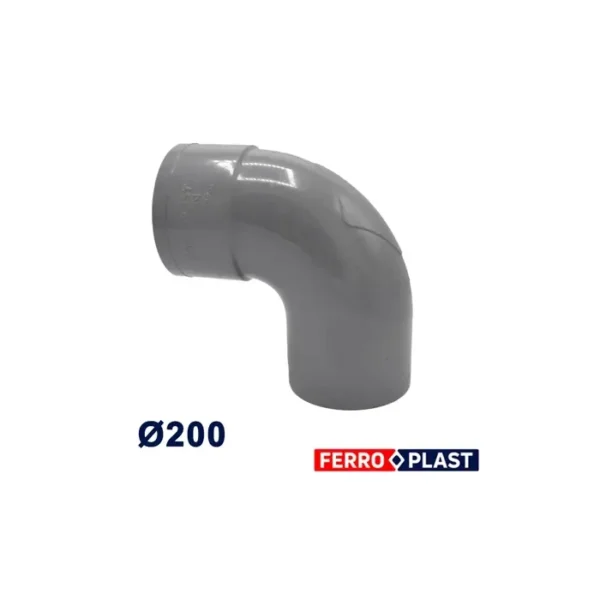 Coude equerre pvc ferroplast ⌀32 a ⌀200