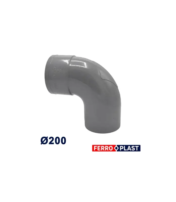 Coude equerre pvc ferroplast ⌀32 a ⌀200