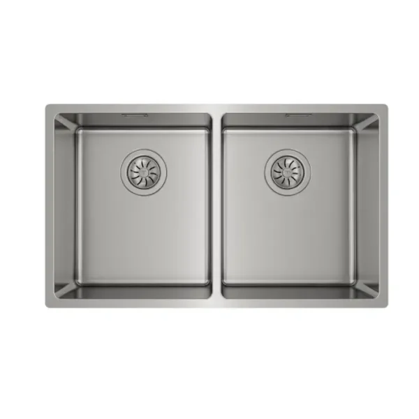 Évier PureLine sous plan avec deux bacs en inox Teka