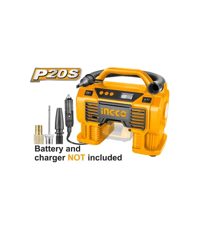 Gonfleur auto INGCO 11 Bars Avec Ou Sans Fil