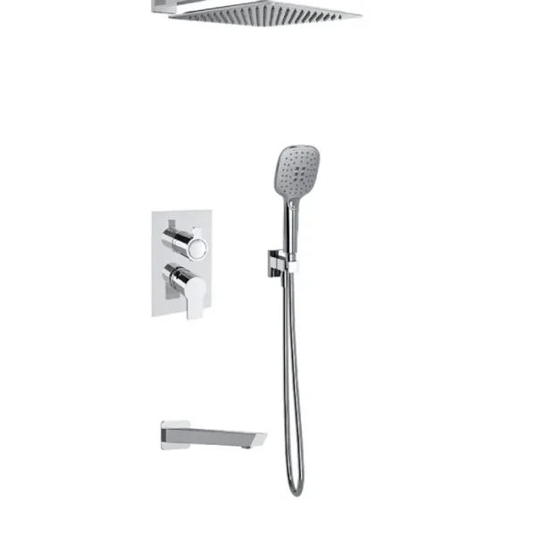 Kit douche encastre carre ramon soler 3 voie