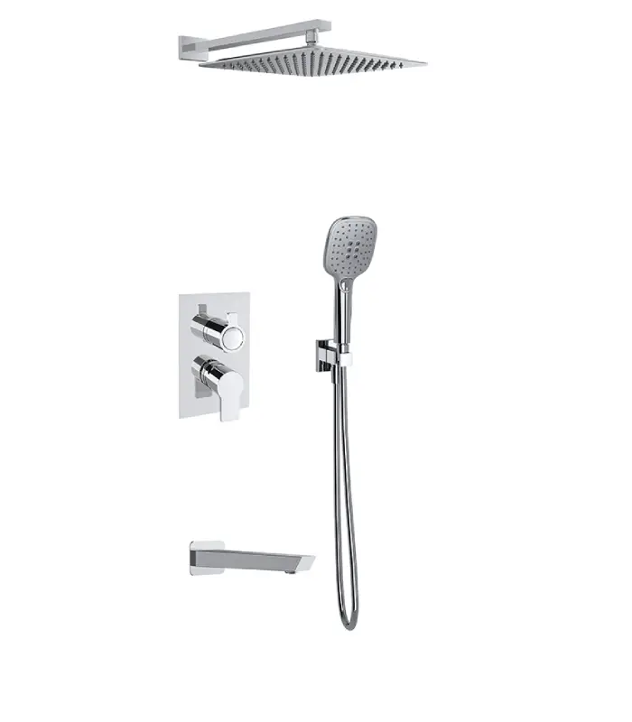 Kit douche encastre carre ramon soler 3 voie