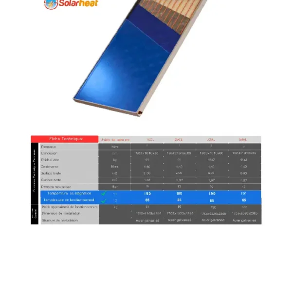 Panneau solaire solarheat