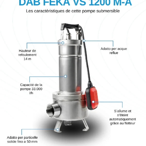 Pompe relevage dab feka vs 1200 m