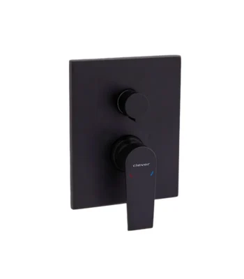 Façade Mitigeur douche encastré 2 voies Agora Xtreme Noir Mat