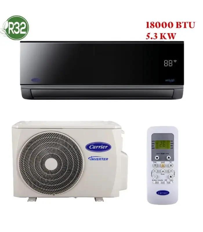 Climatiseur Carrier Inverter 18000 Btu Black Mirror