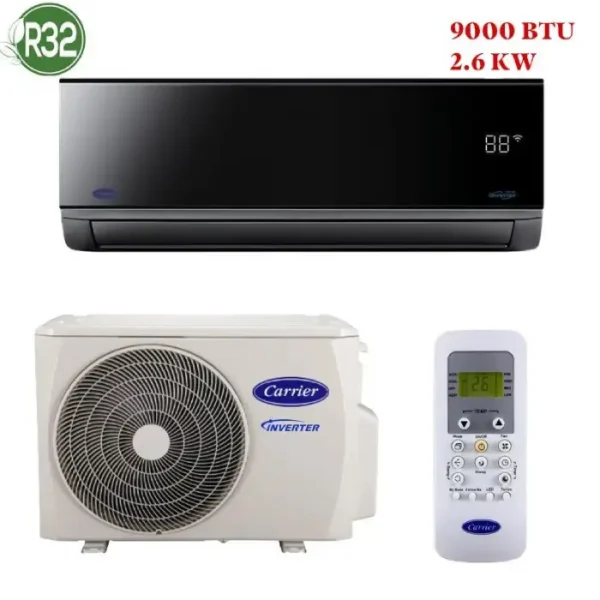 Climatiseur Carrier Inverter 9000 Btu Black Mirror