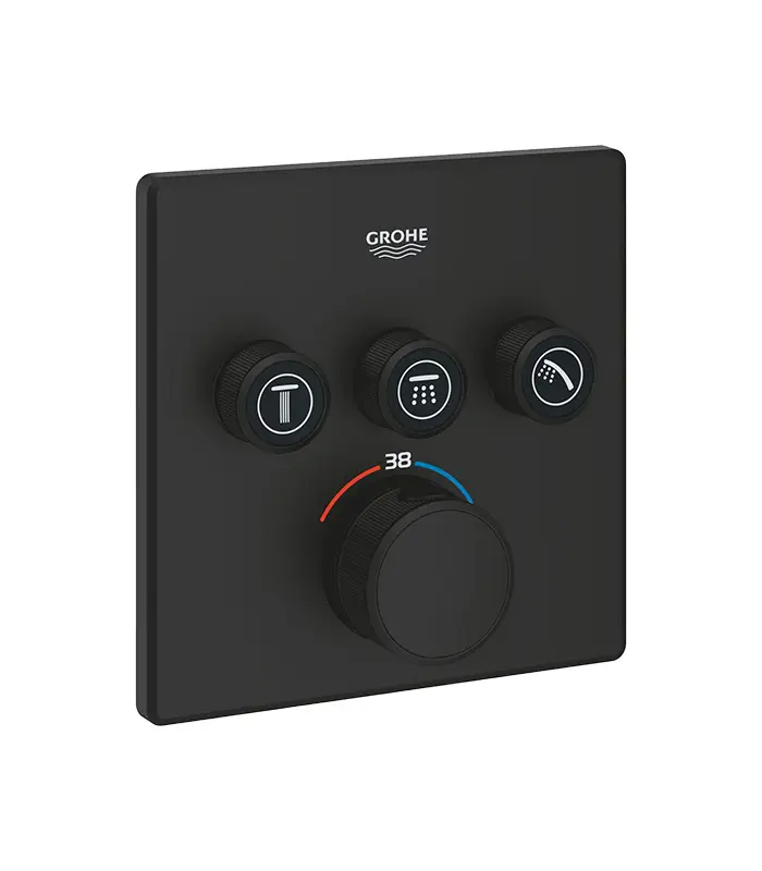 Facade mitigeur grohe b_d noir 102167KF00 Facade mitigeur grohe b/d noir 102167KF00