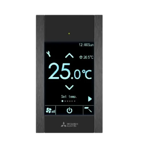Télécommande tactile bluetooth noir mitsubishi