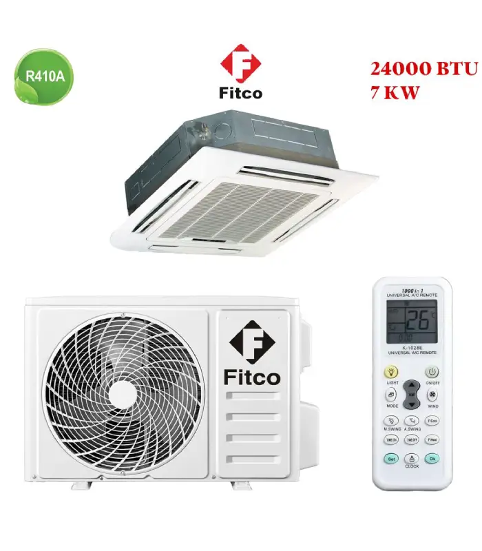 Climatiseur Cassette Fitco Inverter 24000 BTU