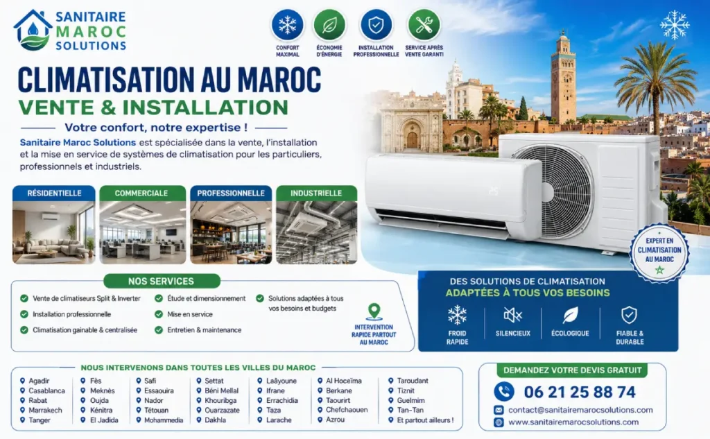 Climatisation au Maroc – Vente & Installation
