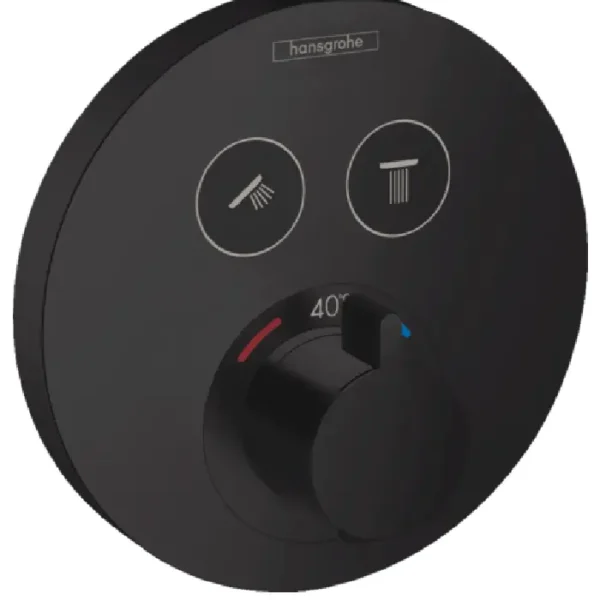Facade pour mitigeur encastré thermostatique avec 2 sortie hunsgrohe 15743670