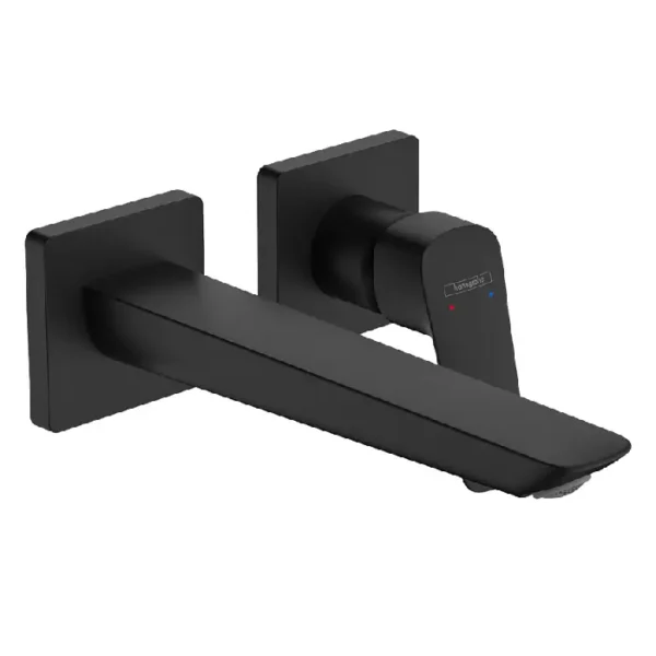 Mitigeur Lavabo Mural Encastré hansgrohe Logis Q 71256670 Noir Mat