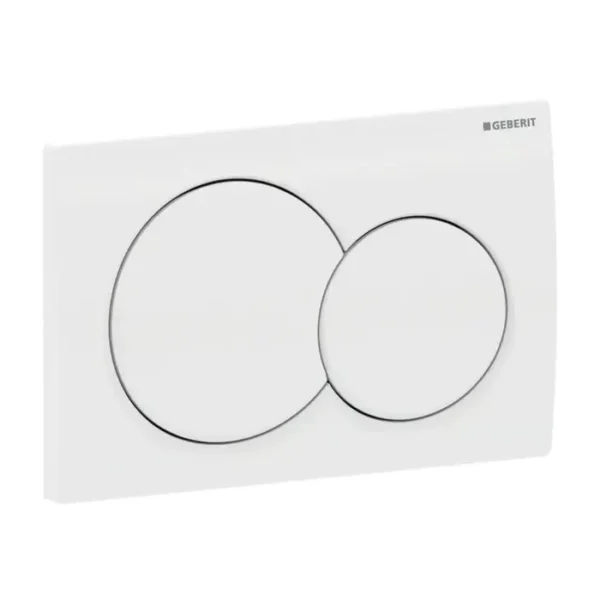 Plaque de commande geberit ALPHA 01 ROUND BLANC 115.035.11.1