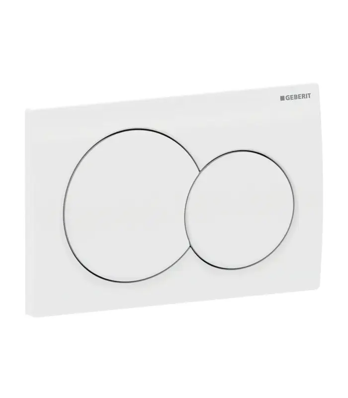 Plaque de commande geberit ALPHA 01 ROUND BLANC 115.035.11.1