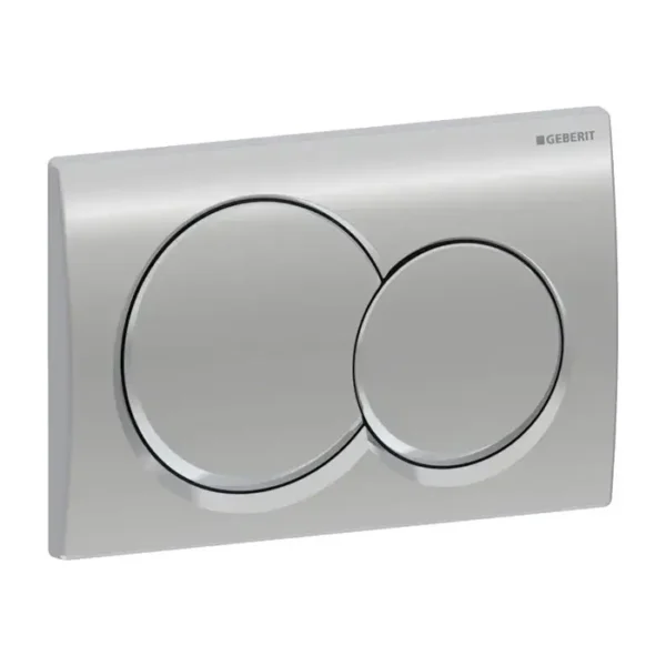 Plaque de commande geberit ALPHA 01 ROUND CHROME BRILLANT 115.035.21.1