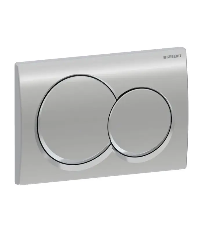 Plaque de commande geberit ALPHA 01 ROUND CHROME BRILLANT 115.035.21.1