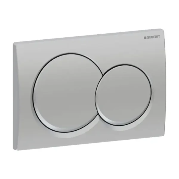 Plaque de commande geberit ALPHA 01 ROUND CHROME MAT 115.035.46.1