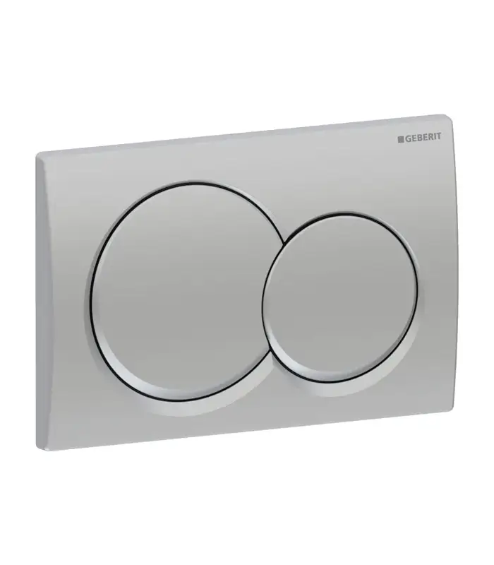 Plaque de commande geberit ALPHA 01 ROUND CHROME MAT 115.035.46.1