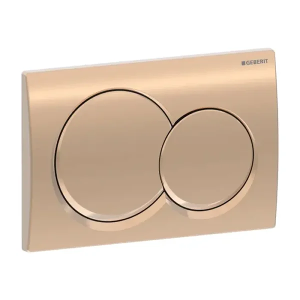 Plaque de commande geberit ALPHA 01 ROUND OR ROUGE 115.035.QA.1