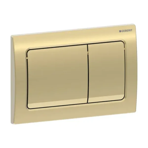 Plaque de commande geberit ALPHA 01 SQUARE LAITON 115.055.QE.1