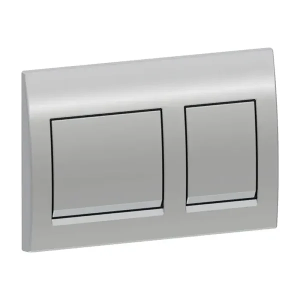 Plaque de commande geberit ALPHA 25 SQUARE CHROME BRILLANT 115.045.21.5
