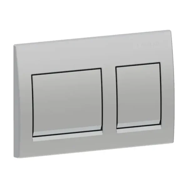 Plaque de commande geberit ALPHA 25 SQUARE CHROME MAT 115.045.46.5
