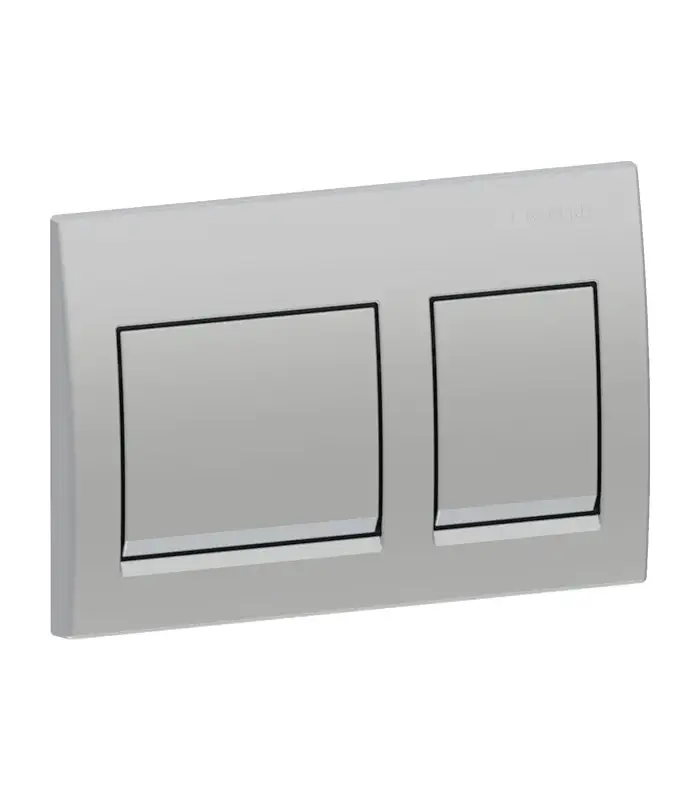 Plaque de commande geberit ALPHA 25 SQUARE CHROME MAT 115.045.46.5