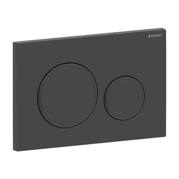 Plaque de déclenchement Geberit Sigma20 noir mat laqué – 115.882.16.1