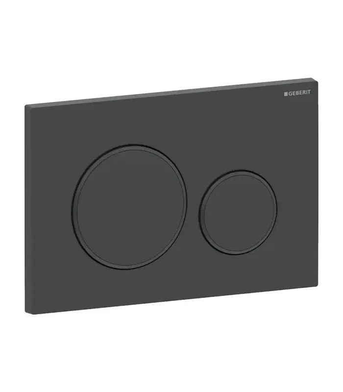 Plaque de déclenchement Geberit Sigma20 noir mat laqué – 115.882.16.1