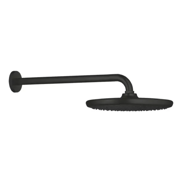 Pomme te bras murale grohe noir 266682430